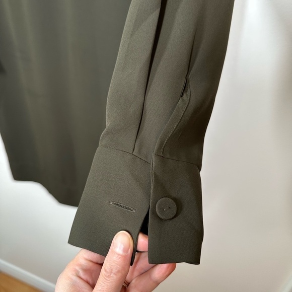 ARITZIA Babaton Long Sleeve Fairman Dress Tuscan Olive Small - Picture 3 of 8
